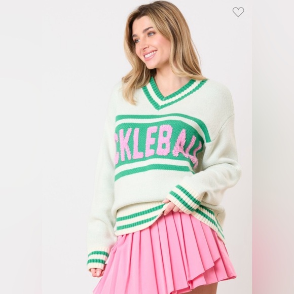 PICKLEBALL V-NECK SWEATER - Picture 2 of 15